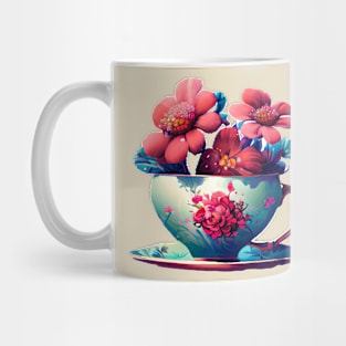 Teacup full of flowers Mug